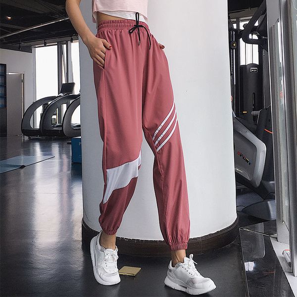 

new legging running pants women high waist yoga pants gym fitness training trousers quick dry women sports jogging legging, Black;blue