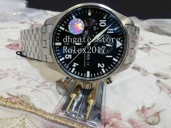 

men's mens luxury zf quality chronograph swiss eta 7750 movement automatic mens 316l stainless steel bracelet sport dive watches, Slivery;brown