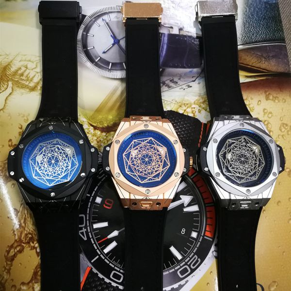 

Aaa luxury men watch famou brand big bang men quartz movement rubber trap all dial work men port wri twatch male gift clock