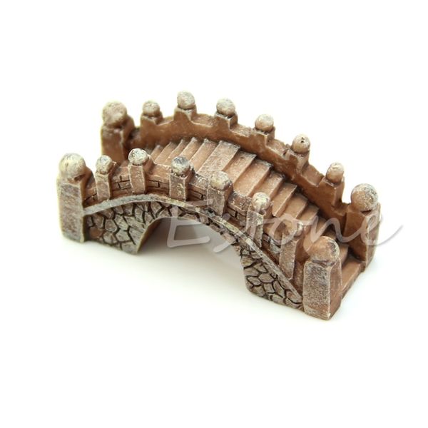 

mini bridge miniature landscape fairy garden terrarium decor tool garden crafts resin pastoral other home decor
