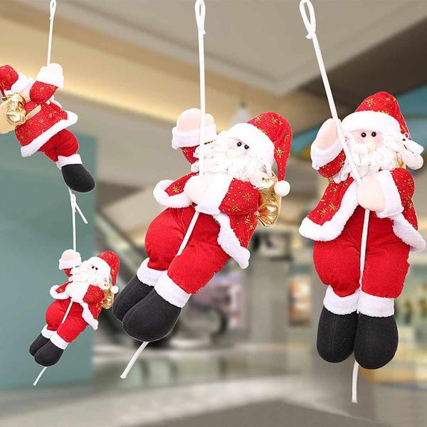 Mini Christmas Santa Claus Climbing Rope Toys Tree Wall Ceiling Hanging Decoration Gift For Home Christmas Ornaments To Buy Christmas Ornaments To Buy