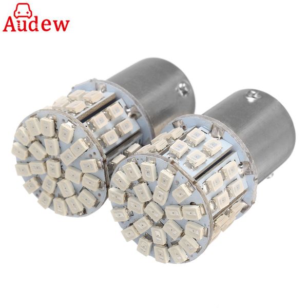 

2pcs 12v bau15s py21w 50 smd car led turn signal lights bulbs yellow rear tail lamp