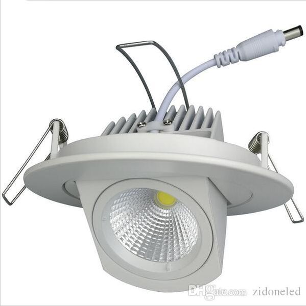 

led downlights dimmable 10w cob ceiling adjustable recessed down lights130-140lm/w bathroom kitchen residential indoor lighting