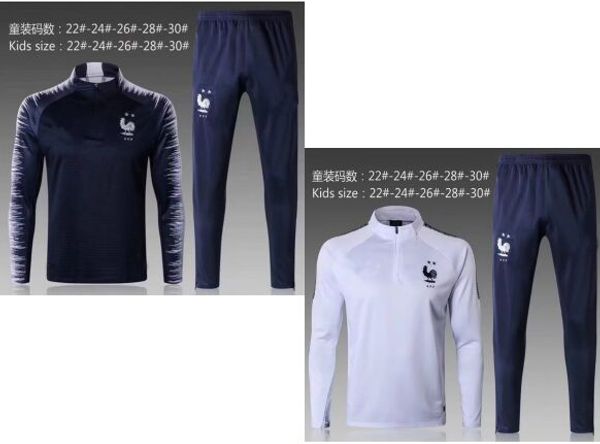 

Maillot de foot enfant urvetement kid world cup 2018 long leeve jer ey youth boy equipe de france 2 tar track uit occer et