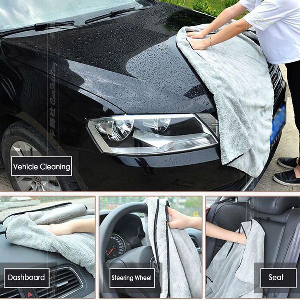 

car wash accessories car wash towel microfiber towel 100x40cm thick plush care detailing super absorption vehical whole body