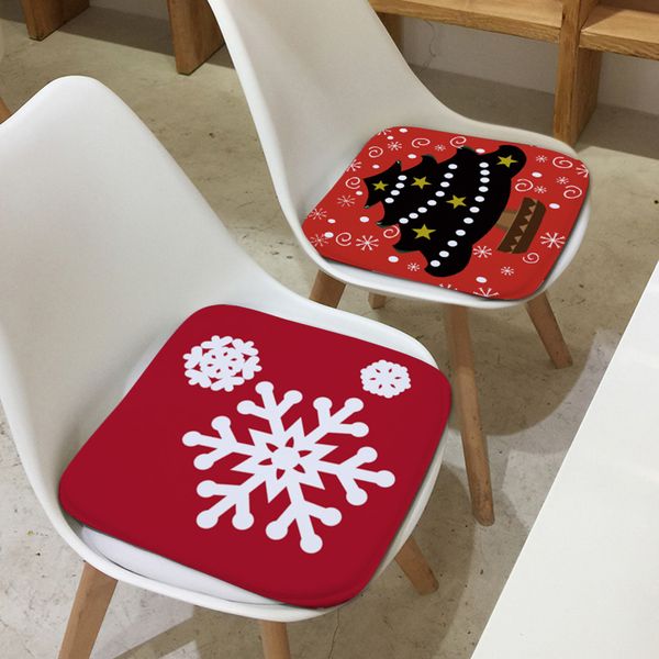 

christmas series seat cushion non-slip soft chair seat pad cushion polyester patio dining office chair cushions pillow