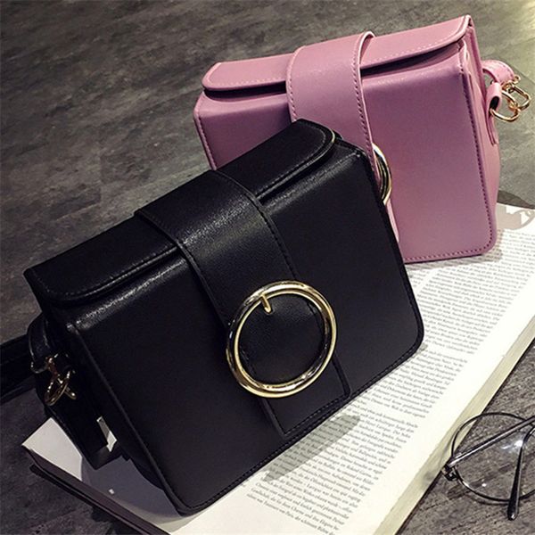 

bags for women 2019 new fashion solid color messenger bag ladies pu leather bag casual small square simple shoulder