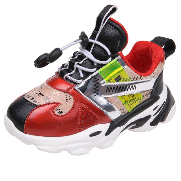 

2020 весна осень мода дети обувь мальчик спортивная обувь дышащая кроссовки мягкие bottom нескользящие повседневные дети, Black