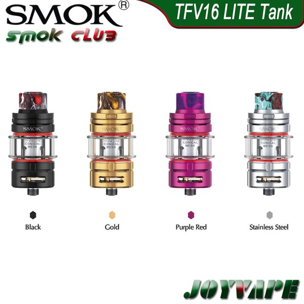 

SMOK TFV16 LITE Танк 5 мл с двойной конической сетчатой катушкой питание от nexMesh герметичный дизайн модернизированная система воздушного потока распылитель для G-PRIV 3