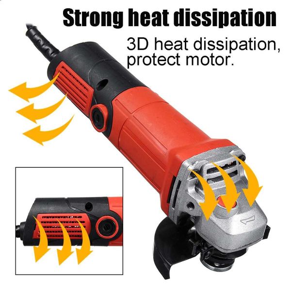 

efficient and convenient electric angle grinder polishing machine grinding machine cutting tool 1600w 220v