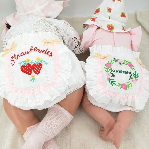 

girls' cotton underwear summer bread pants thin embroidered pp pants bow baby underwear baby shorts, Camo