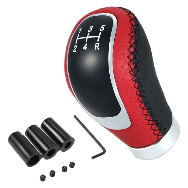 

universal 5/6 speed black gear shift knob shifter lever stick replacement for all manual car