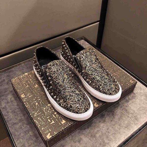 

designer shoes fashion rivet casual shoes new stylish leather party boots brand shoes dancing boots size 38-44 luxury sale, Black