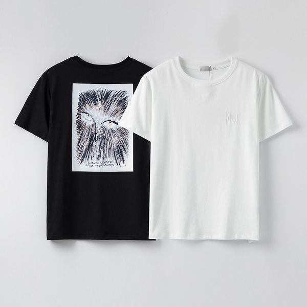 

2020 mens women designer clothing mens top brand повседневная футболка летом письмо печатная вышивка с коротким рукавом повседневные тройник, White;black