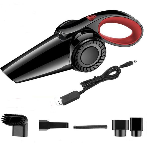 

120w car vacuum cleaner high power washable hepa filter with brush/soft pipe