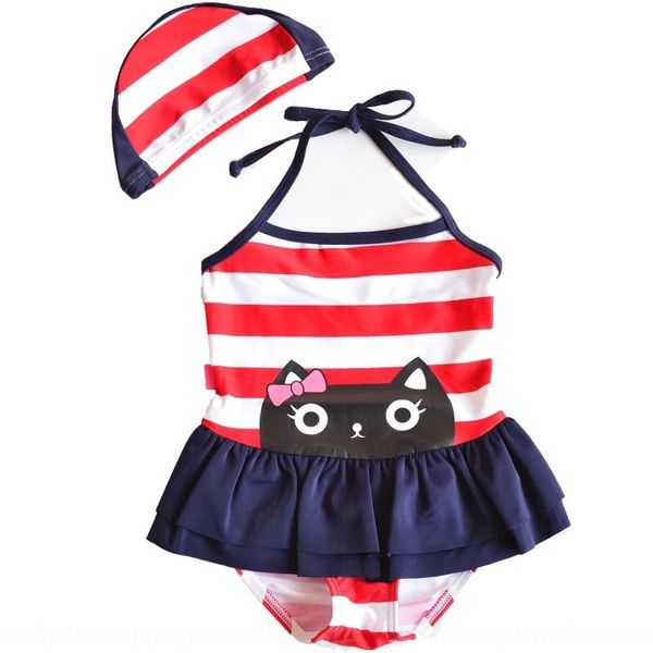 

children's body clothes swimsuit girl one-piece baby cute girl princess swimsuit baby, White;black