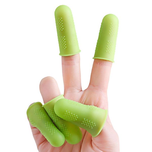 

5pcs/set silicone finger cots protector sleeve cover anti-cut anti-slip heat resistant fingers gloves home kitchen baking cooking tool
