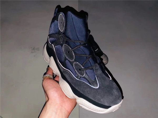 

est authentic originals 500 high slate 3m reflective black white kanye west fw4968 running shoes men women sport sneakers with box