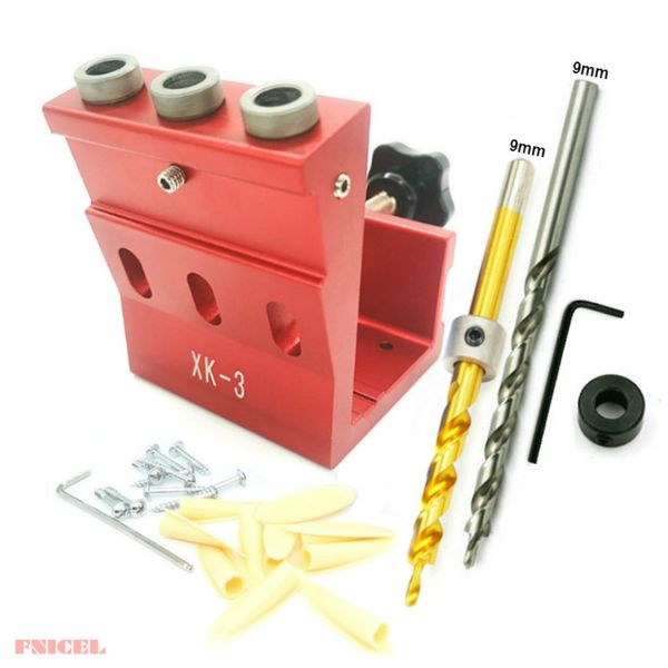 

upgraded 9mm oblique hole drill 15 degree angle locator bits hole jig woodwork guide clamp locator set kit woodworking diy tools