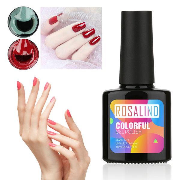 

rosalind shiny nail gel polish 10ml hybrid nail art semi permanent gel varnishes soak off white lacquer tslm1