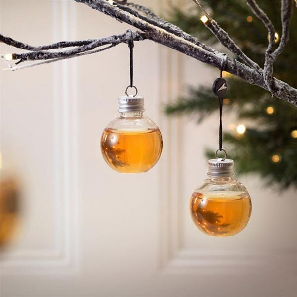 

1/6 pack booze filled christmas tree ornaments water bottle milk juice bulbs cup christmas decoration xmas decor #3n01