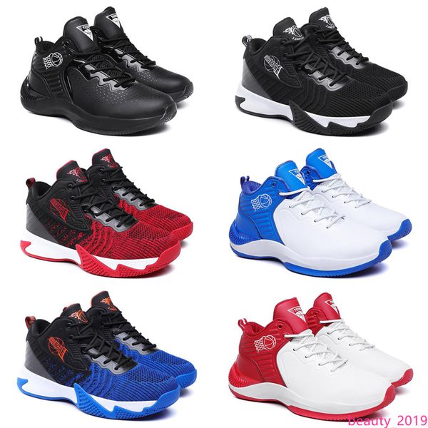 

discount men basketball shoes black white blue red mens trainers comfortable breathable sports sneakers 40-44 style 11