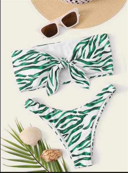 

womens summer designer tube new striped bikini split swimsuit famale clothing fashion swimwear, White;black