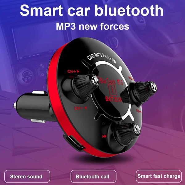 

multifunction music fm transmitter lcd display aux output usb charging adapter car bluetooth mp3 player handsuniversal