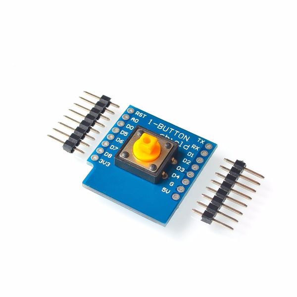

10set/lot one button shield for wemos d1 mini button for wemos diy electronic pcb board d1 mini module
