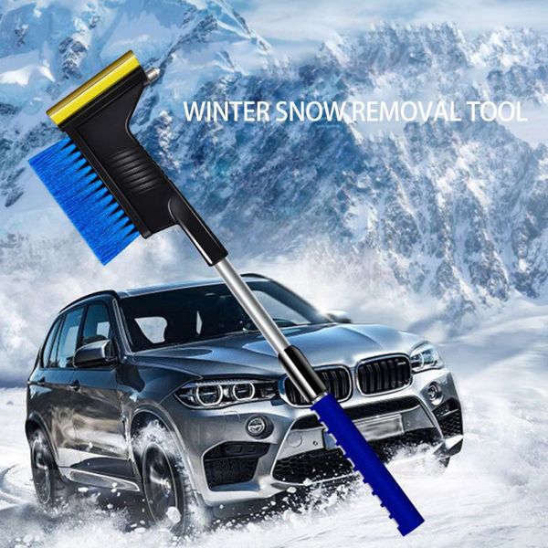 

car elescopic snow removing shovel brush ice removing snow and frost, winter shovel multifunctional