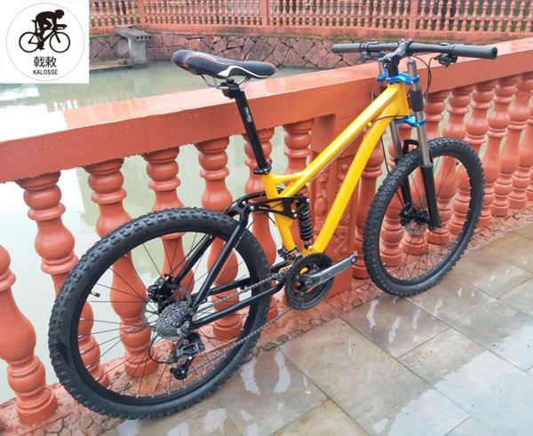 

kalosse 27 speed full shockingproof frame downhill 26er mountain bicycle man woman bike hydraulic brakes