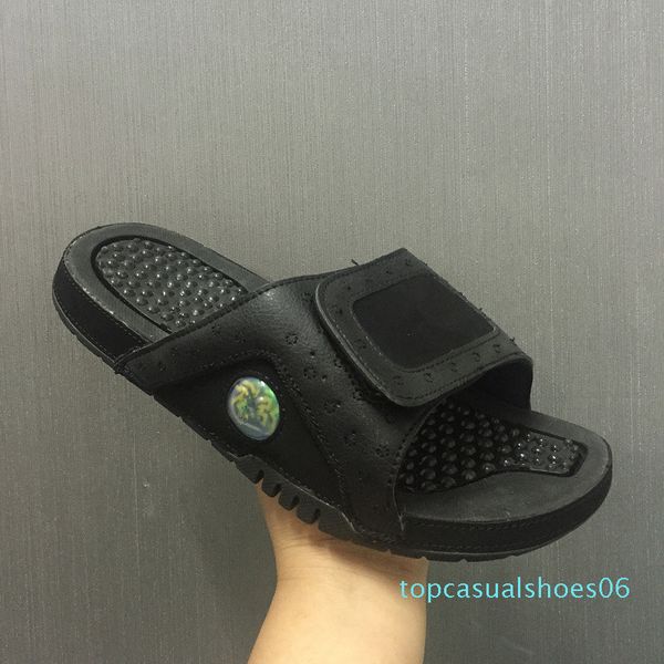 

wholesale new 13 designer men slippers 13s blue black white luxury mens sandals hydro slides basketball casual running sneakers -13 t06