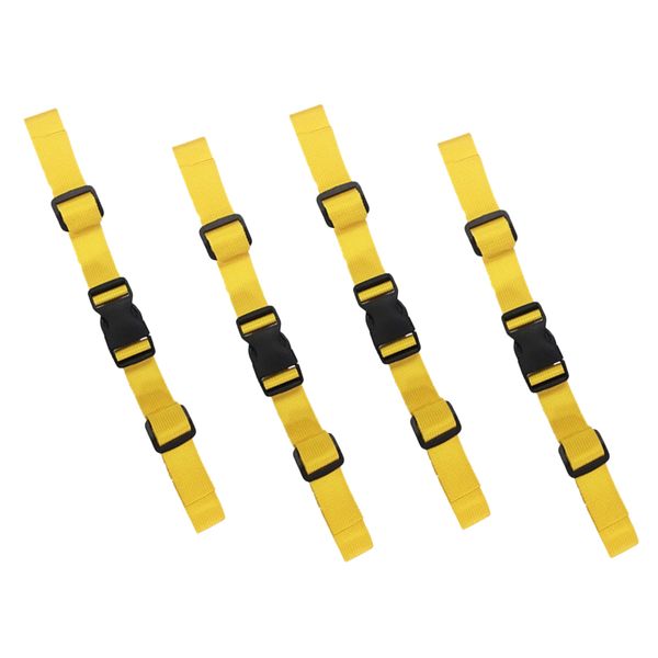 

2 pairs adjustable backpack chest sternum strap nylon waist harness yellow