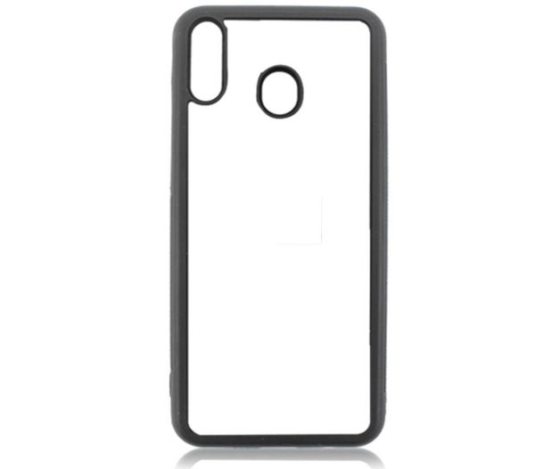 

2d sublimation case tpu+pc rubber diy back cover for samsung m10 m20 fundas with aluminum inserts coque 100pcs ing