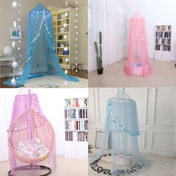 

princess fantasy gauze hanging dome play tent home bed curtain tent mosquito net insect protection net outdoor travel camp