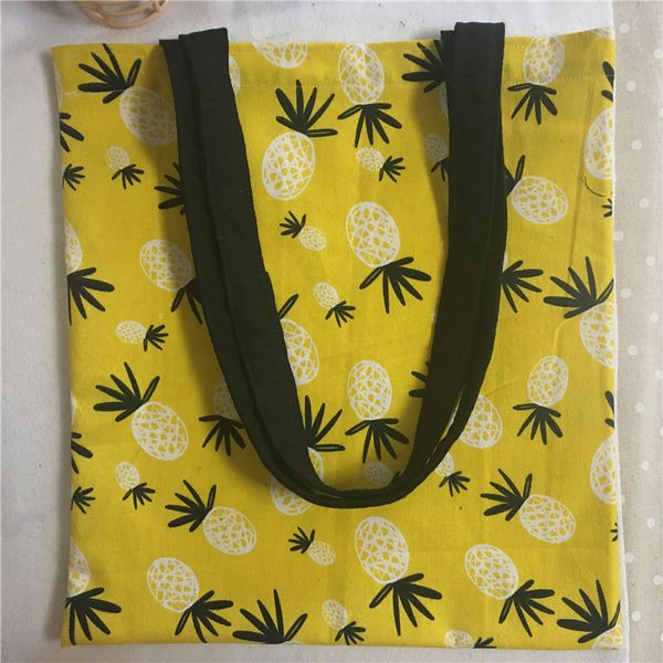 Yile New Cotton Linen Eco Shopping Tote Shoulder Bag Printed