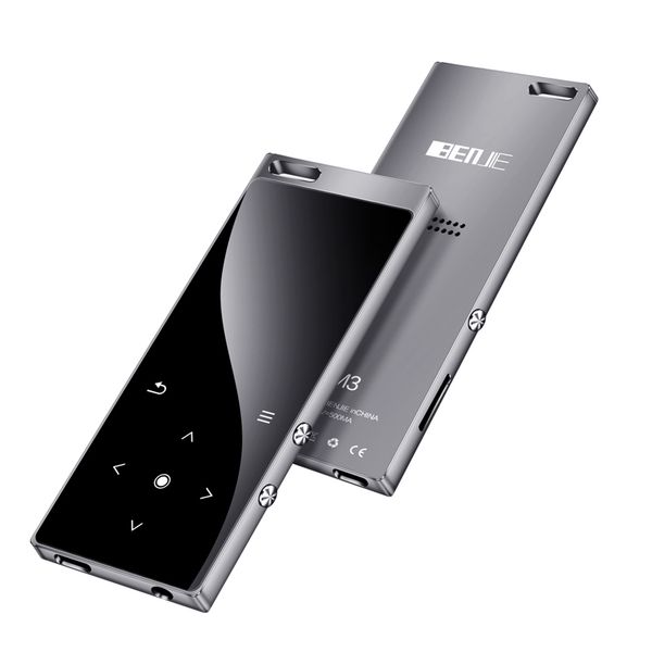 

metal mp3 player touch key ultrathin mp3 music player 1.8 inch color screen lossless sound with fm e-book digital voice recorder