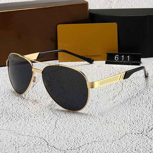 

611 sunglasses luxury women designer fashion oval frame uv protection lens popular summer style sunglasses come with case