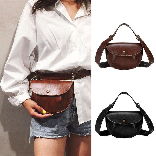 

сплошной цвет crossbody сумки для женщин талии пакет поясная сумка поясная сумка кожаный мешок денег мода поясной ремень bolso mujer #c3