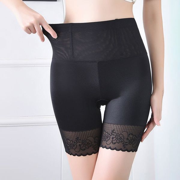 

women body shaper corset panties shorts tummy control slimming high waist girdles seamless shapewear safety underpants underwear, Black;white