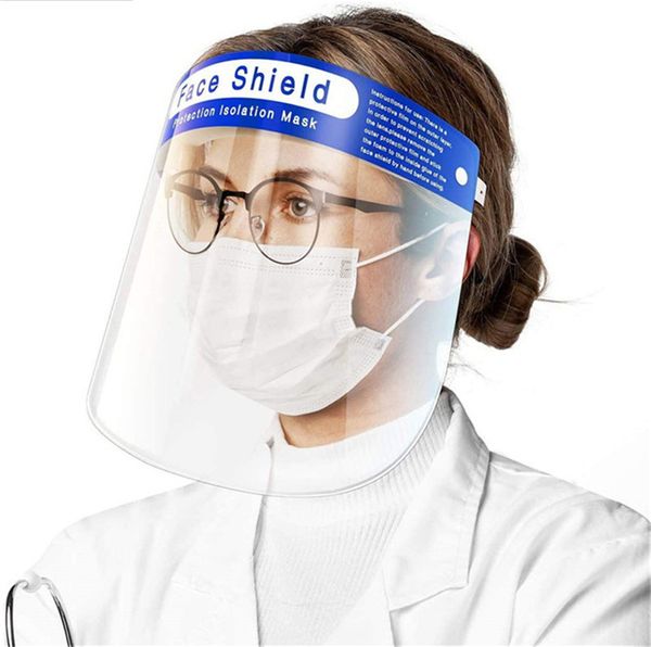 

Быстрая доставка Anti-Fog Face Shield Легкого Прозрачный faceshield безопасности с регулируемой резинкой и Губкой для мужчин женщинами