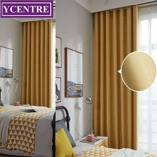 

ycentre high shading luxury velvet blackout support customization curtain drape for livingroom bedroom interior home decoration