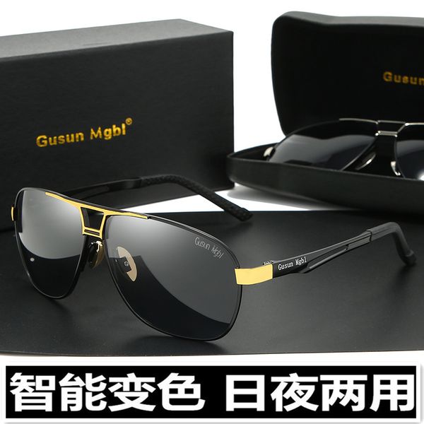 

sunglasses 2019 new tide male polarizing day and night discoloration driver sunglasses drive for womens night vision glasses, White;black