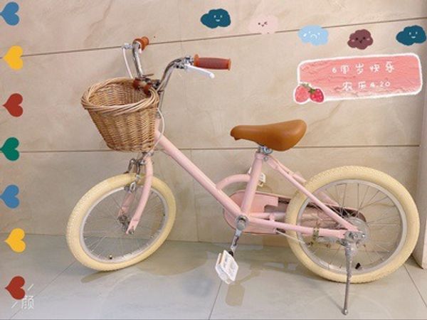 

ins bicycle childrens retro big childrens bicycle girls bicycle princess 6-year-old boys simple stroller