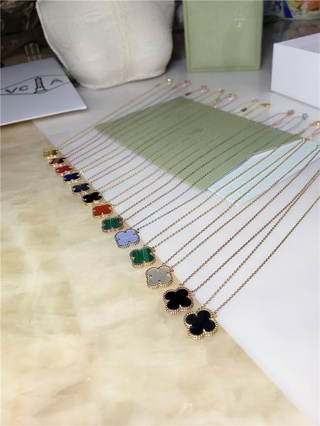 

four leaf grass necklace female 925 sterling silver clavicle chain simple japanese and korean pendant birthday gift