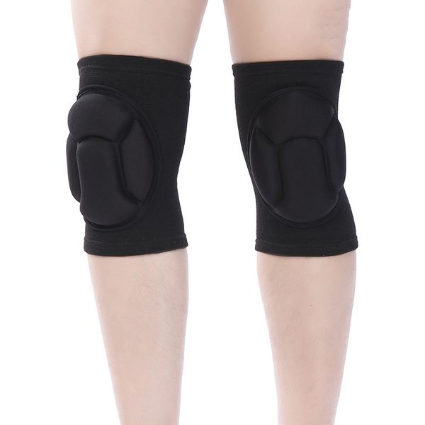 

black sports sponge knee pad high density dance knee pad running mountaineering protective gear volleyball football basketball k, Black;gray