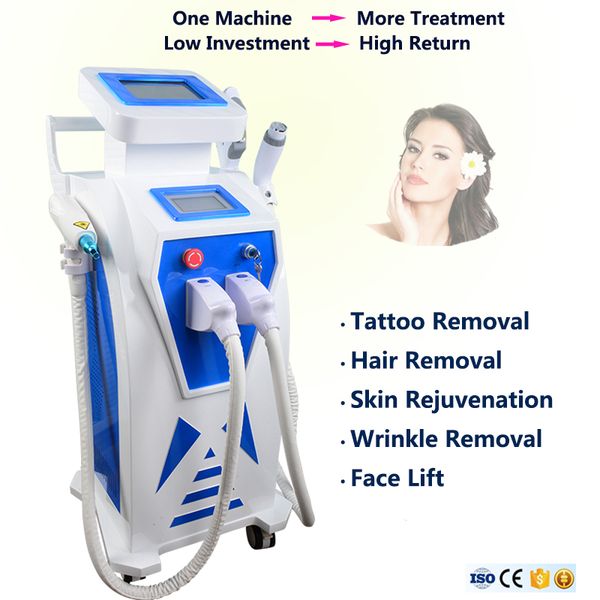 

4 in 1 elight ipl la er hair removal machine hr e light ipl nd yag la er tattoo removal kin rejuvenation