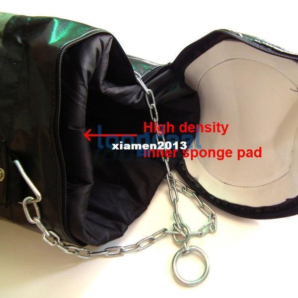 

60lb 35'' army green fitness training unfilled boxing punching bag sandbag sand punch bag (empty) metal chain ing