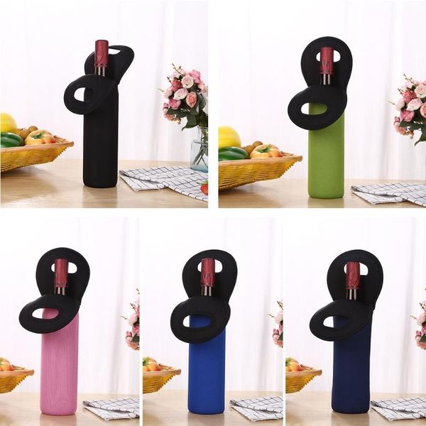 

new 1/2 bottles neoprene wine bottle er bag cooler wine-bottle bag protect insulated cover beer cooling holder carrier