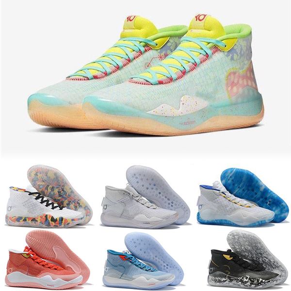 

2019 обувь мужская бруклин нетс увеличить kd12 xii peach jam баскетбол дешевые дюрант 12s сша kd 12 еюбл хамелеон роскошные кроссовки 40-46, Black